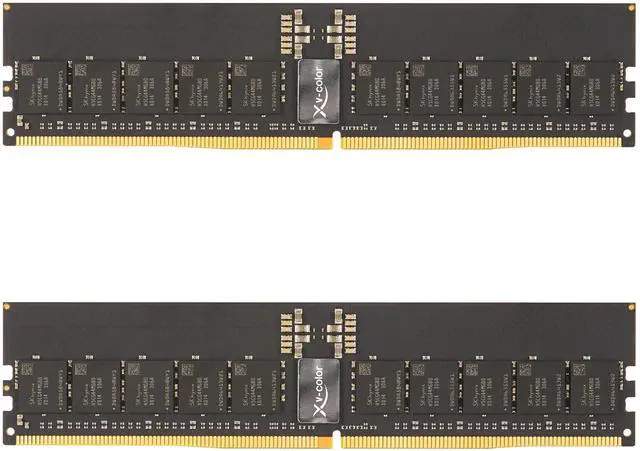 Main image of V-COLOR DDR5 64GB (32GBx2) 6400 CL52 2Gx8 2Rx8 ECC R-DIMM (ECC Registered DIMM) 1.1V Memory Ram for Server and Workstations with Hynix IC (TR532G64S452K)
