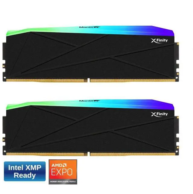 V-Color メモリ DDR5-6000 32GBx2 64GB V-COLOR Manta XFinity RGB DDR5 64GB (32GBx2) 6000MHz XMP 3.0 & AMD