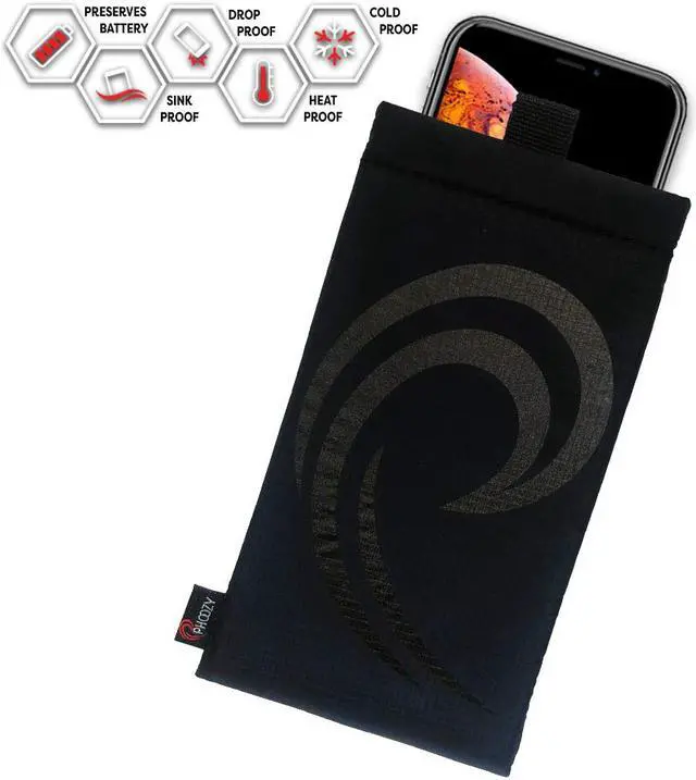 Main image of Phoozy Apollo II Carrying Case for Large Smartphone Blackout 777400