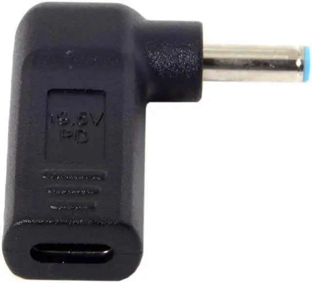 Alt view image 4 of 5 - PD Adapter Type C USB C to 4.5mm 3.0mm Laptop Adapter Converter Works for HP Pavilion, Envy, Elitebook Laptop DC JACK (BLUE)