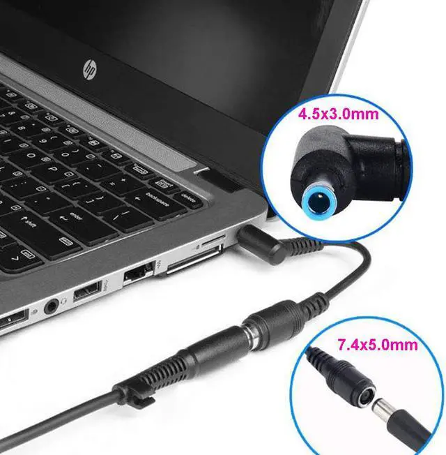 Alt view image 4 of 7 - 5-Pack Dongle Adapter 7.4x5.0mm to 4.5x3.0mm Laptop Adapter Tip Connector Converter for HP Pavilion, Envy, Elitebook, Dell Ultrabook Laptop DC JACK (BLUE TIP) Charger Converter DC Cable Adapter