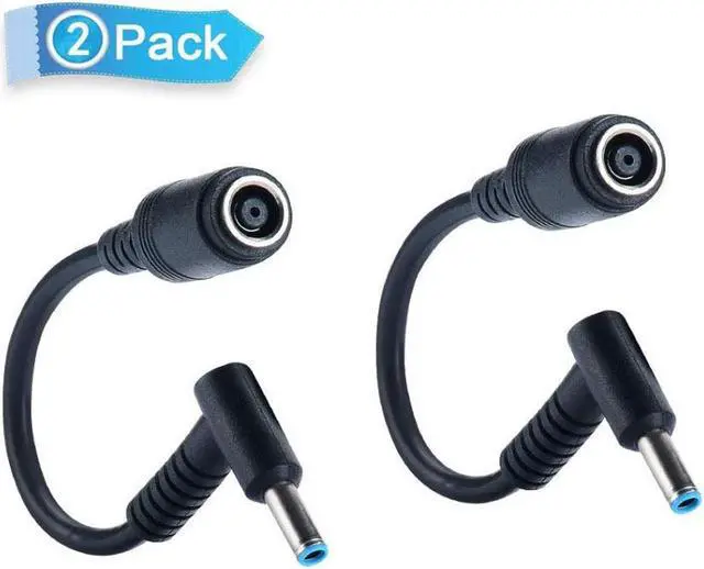 Main image of 2-Pack Dongle Adapter 7.4x5.0mm to 4.5x3.0mm Laptop Adapter Tip Connector Converter for HP Pavilion, Envy, Elitebook, Dell Ultrabook Laptop DC JACK (BLUE TIP) Charger Converter DC Cable Adapter
