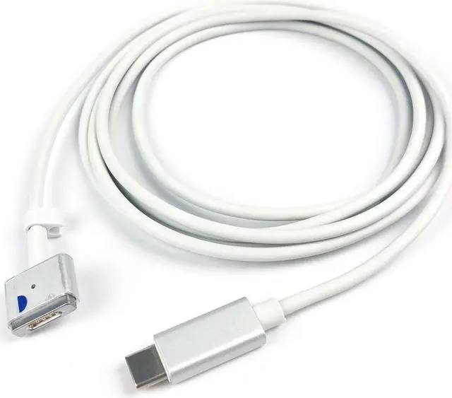 Alt view image 2 of 8 - USB C Type C to Magsafe 2 T-Tip Adapter PD Cable for Apple Macbook Pro 13inch 15inch 17inch Retina MacBook Air 11inch 13inch Pro A1436 A1466 A1465 MD223 A1435 A1502 A1398 A1424