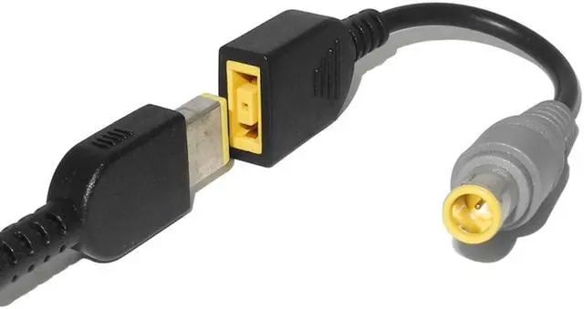 Alt view image 7 of 9 - Dongle Adapter Slim Square USB Plug to 7.9x5.5mm Laptop Adapter Tip Connector Converter for Lenovo Thinkpad Laptop DC JACK Charger Converter DC Cable Adapter