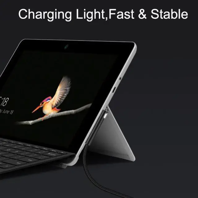 Alt view image 8 of 10 - 100W USB Type C 5A PD Power Supply Charger Adapter Charging Cable for Microsoft Surface Pro 7/6/5/4/3/GO/BOOK Laptop 1/2