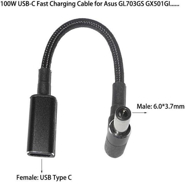Achetez USB-C à 6,0x3,7 mm Pour L'ordinateur Portable Asus, 1,8 m PD 100W  Type-C Charge Rapide Câble cc à 8 Broches Adaptateur Adaptateur Adaptateur  Adaptateur de Chine
