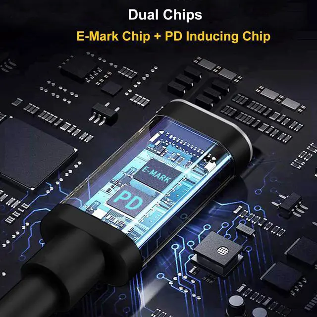 Alt view image 6 of 6 - 100W USB C Fast Charging Cable Cord for Asus Laptop PC Type C Female to 6.0*3.7mm Male Plug Adapter Connector Notebook Charger