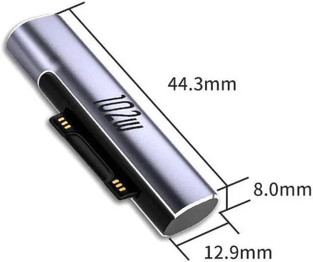 Alt view image 7 of 7 - 102W PD Adapter USB Type C Female Surface Charger Adapter Power Cable Adapter for Microsoft Surface Pro 8 7 6 5 4 3 Go USB-C Adapter For Surface Book 1 2 3