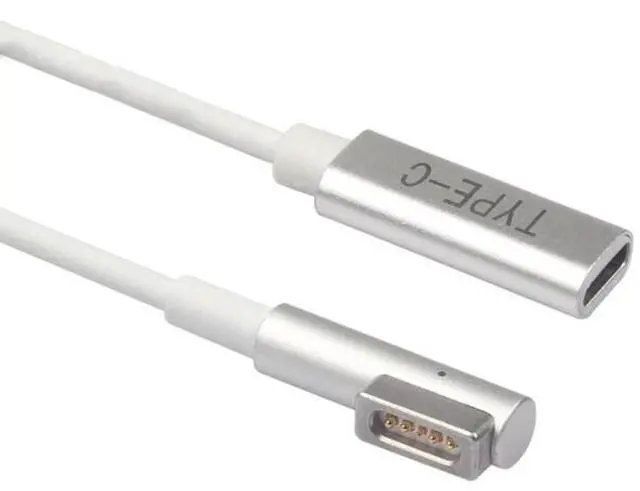 Alt view image 3 of 4 - USB-C Type C Female to Magsafe 1 L-Tip Power Adapter Charging Cable works for MacBook Air Pro 15 inch 17 inch Before Year 2012(with Magsafe 1 L Shape tip)