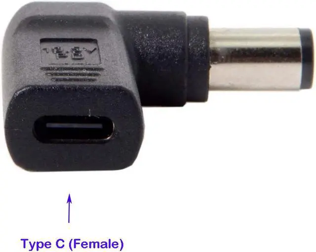 Alt view image 2 of 6 - PD Adapter Type C USB C to 7.4x5.0mm Laptop Adapter Tip Connector Converter works for Dell 65W or below laptops