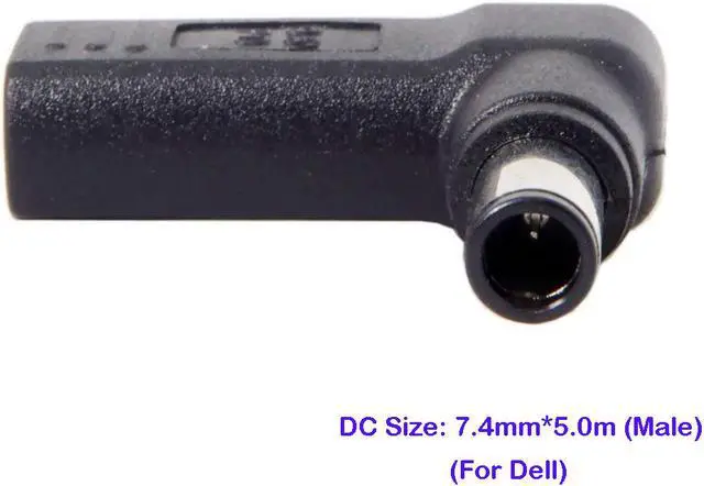 Alt view image 4 of 6 - PD Adapter Type C USB C to 7.4x5.0mm Laptop Adapter Tip Connector Converter works for Dell 65W or below laptops