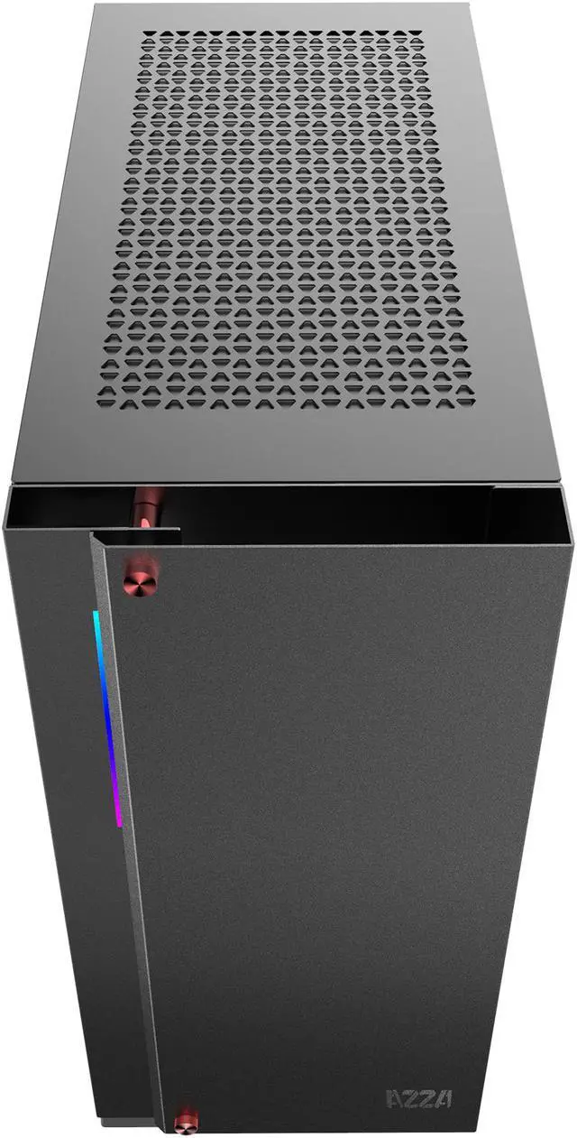 Alt view image 5 of 8 - AZZA Zircon 7000B / Gaming / ATX Full-Tower / Tempered Glass / Black / 2x 120 mm fan included