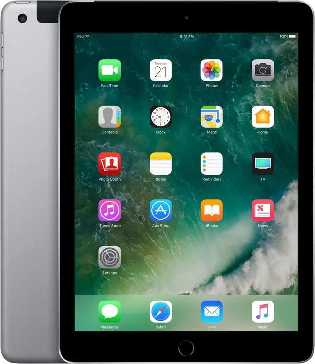 Alt view image 2 of 3 - Apple iPad 6 9.7" Tablet 32GB WiFi + 4G LTE Fully Unlocked, Space Gray