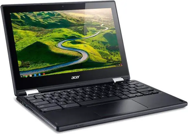 Alt view image 2 of 3 - Acer Chromebook R 11 C738T-C5R6 11.6" Touch 4GB 32GB eMMC Celeron® N3060 1.6GHz ChromeOS, Black
