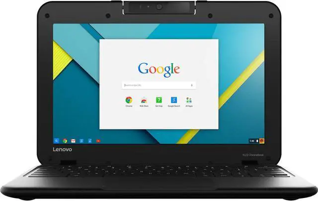 Alt view image 2 of 3 - Lenovo Chromebook N22 11.6" 4GB 16GB eMMC Celeron® N3050 1.6GHz ChromeOS, Black