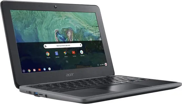 Alt view image 2 of 6 - Acer Chromebook C732-C6WU 11.6" 4GB 32GB SSD Celeron N3350 1.1GHz ChromeOS, Black
