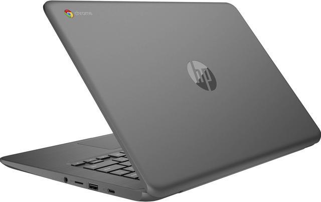 Alt view image 3 of 3 - HP Chromebook 14 G5 14" 4GB 16GB eMMC Celeron® N3350 1.1GHz ChromeOS, Gray