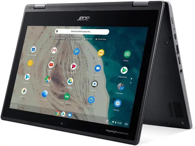 Alt view image 3 of 6 - Acer Chromebook Spin 511 R752TN-C2J5 11.6" Touch 4GB 32GB eMMC Celeron® N4000 1.1GHz ChromeOS, Black