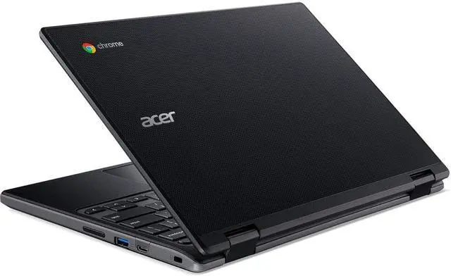 Alt view image 3 of 3 - Acer Chromebook R721T Spin 11.6" Touch 4GB 32GB eMMC AMD A4-9120C 1.6GHz ChromeOS, Black