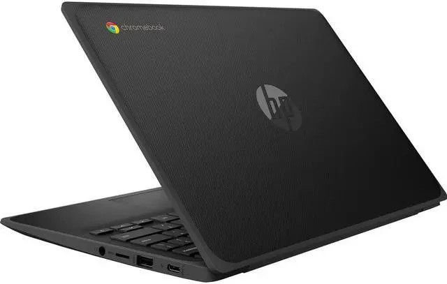 Alt view image 3 of 3 - HP Chromebook 11 G9 EE 11.6" 4GB 32GB eMMC Celeron® N4500 1.1GHz ChromeOS, Jet Black