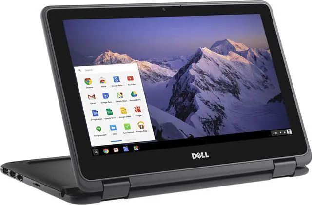 Alt view image 5 of 6 - Dell Chromebook 3100 Intel Celeron N4000 X2 1.1GHz 4GB 32GB 11.6", Black