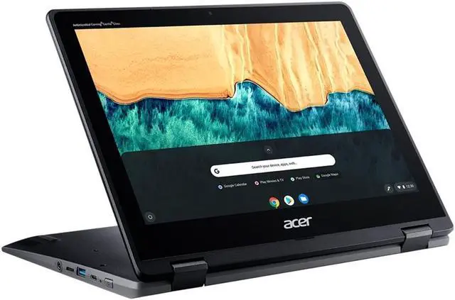 Alt view image 3 of 3 - Acer Spin 512 Chromebook Intel Celeron N4120 1.10GHz 4GB 32GB eMMC 12" Touch Chrome OS R851TN-C3ET Black
