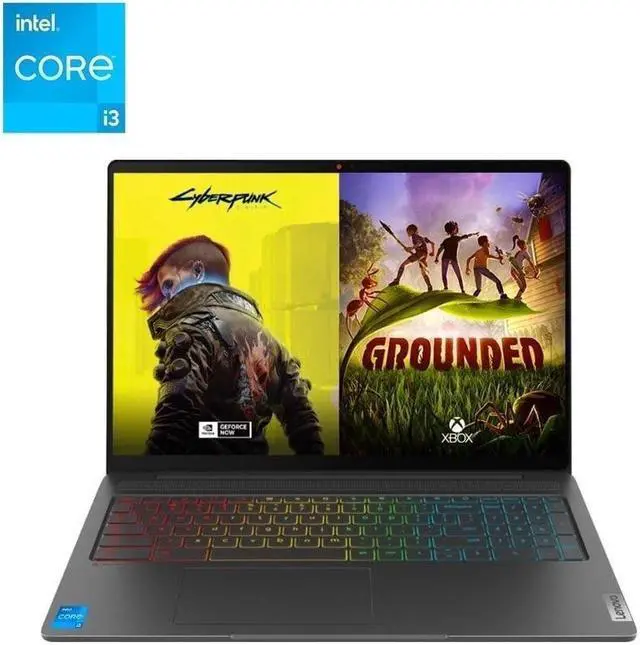 Main image of Lenovo Chromebook 16" 8GB 128GB SSD Core i3-1215U 1.2GHz ChromeOS, Storm Gray