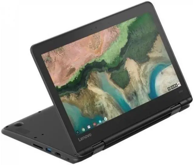 Alt view image 2 of 2 - Lenovo Chromebook 11 300e 11.6" Touch 4GB 32GB eMMC Celeron N4020 1.1GHz ChromeOS, Black