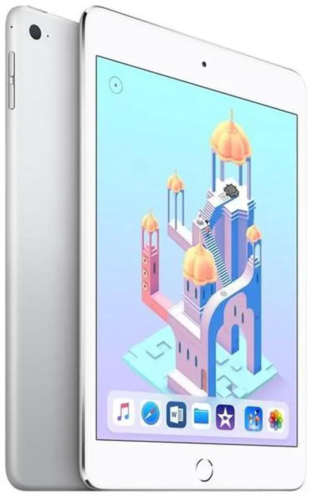 Alt view image 3 of 6 - Apple iPad Mini 4 MK8E2LL/A 7.9" Tablet 128GB WiFi + 4G LTE GSM , Silver