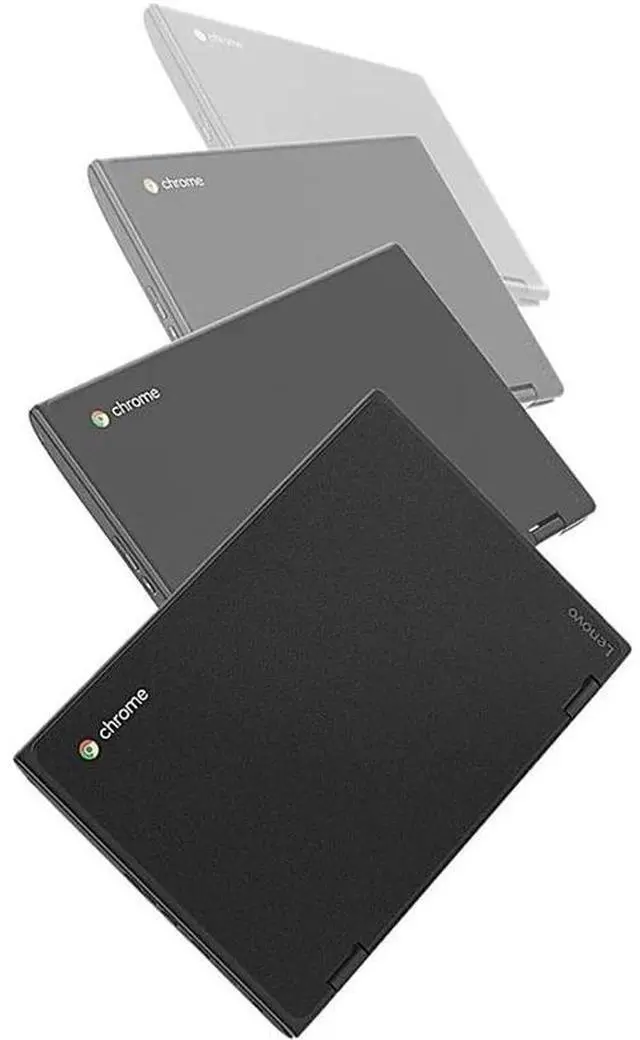 Alt view image 5 of 6 - Lenovo Chromebook 500e 2nd Gen 11.6" 2in1 4GB 32GB eMMC Celeron N4120 1.1GHz ChromeOS, Black