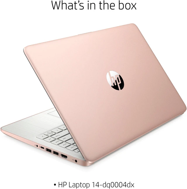 Alt view image 6 of 11 - HP Laptop PC 14inch Intel N4020 64GB 4GB Windows 10 Rose Gold WiFi BT Webcam