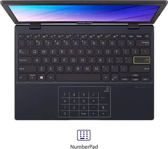 Alt view image 11 of 14 - ASUS Laptop L210 Ultra Thin Laptop, 11.6” HD Display, Intel Celeron N4020 Processor, 4GB RAM, 64GB Storage, NumberPad, Windows 10 Home in S Mode with One Year of Microsoft 365 Personal, L210MA-DB01