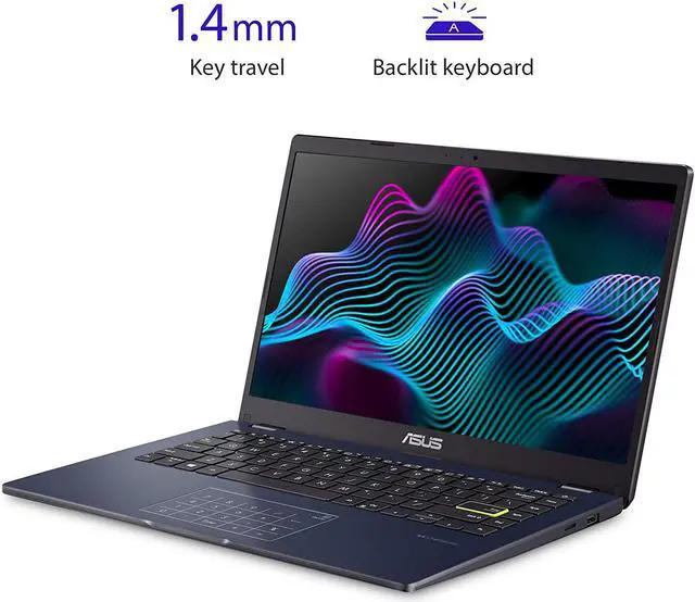 Alt view image 3 of 6 - ASUS Laptop L410 14" Full HD Intel Celeron N4020 4GB 64GB Windows 11 Home Star Black Certified Refurbished