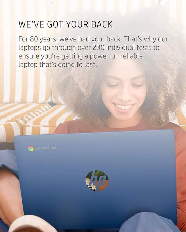 Alt view image 18 of 20 - HP Chromebook 11a-na0060nr 11.6-in HD Touch 4GB 32GB Indigo Blue