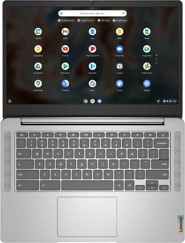 Alt view image 11 of 19 - Lenovo Chromebook 3 14" Laptop - Mediatek MT8183 - 4GB Memory - 64GB eMMC - Arctic Grey 82KN0000US