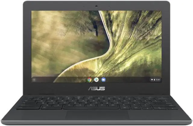 Main image of Asus Chromebook 11.6" Touchscreen Intel Celeron N4020 4GB 32GB Chrome OS Dark Gray Certified Refurbished