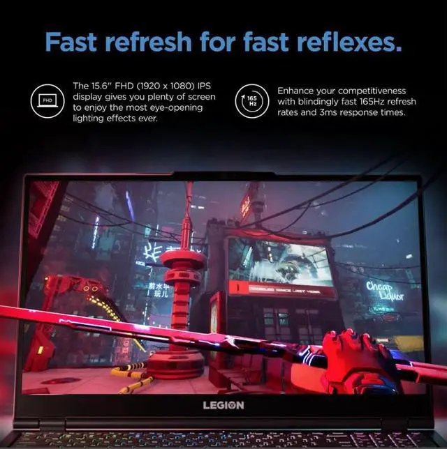 Alt view image 8 of 15 - Lenovo Legion 5 15.6", Ryzen 5 5600H, GeForce RTX 3050 Ti, 8GB RAM, 512GB SSD, Phantom Blue, Windows 11 Home, 82JW00Q7US Laptop Notebook