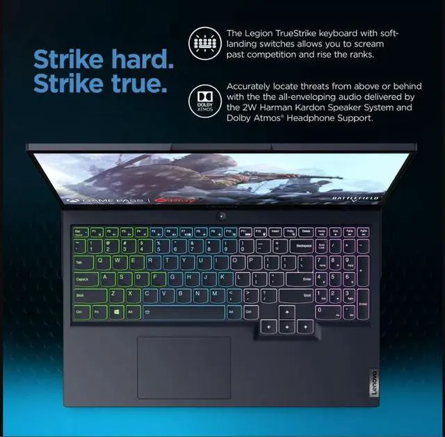 Alt view image 10 of 15 - Lenovo Legion 5 15.6", Ryzen 5 5600H, GeForce RTX 3050 Ti, 8GB RAM, 512GB SSD, Phantom Blue, Windows 11 Home, 82JW00Q7US Laptop Notebook
