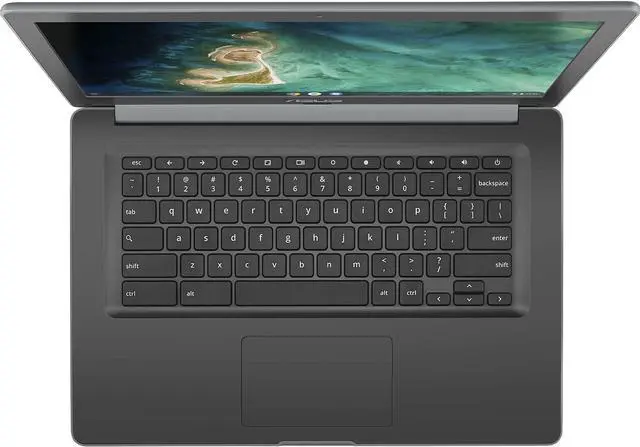 Alt view image 12 of 20 - Asus Chromebook 14" 4GB RAM, 32GB Intel Celeron N3350 - Dark Blue C403NA-WS42-BL