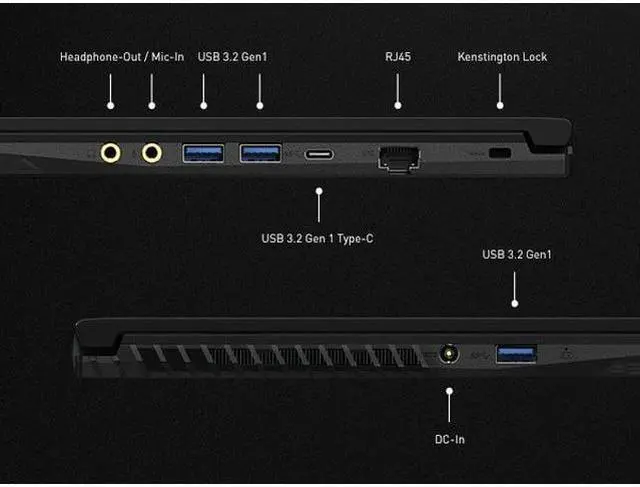 Alt view image 11 of 11 - MSI GF63 Thin 11UC-1276US 15.6" FHD IPS Gaming Laptop Intel Core i5-11400H 2.7 GHz up to 4.5 GHz 16GB DDR4 3200MHz 512GB NVMe SSD GeForce RTX 3050 Laptop GPU Windows 11 Home, Black