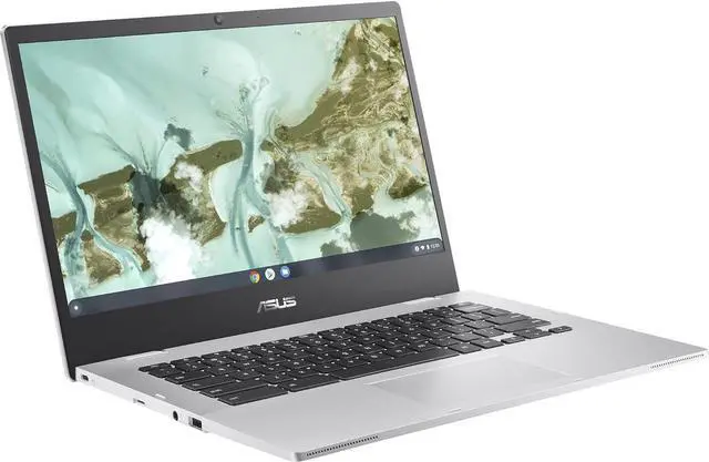 Alt view image 2 of 9 - ASUS CX1400CKA-WS01-CB 14" HD Celeron N4500 4GB RAM 64GB SSD Chrome OS Transparent Silver Certified Refurbished