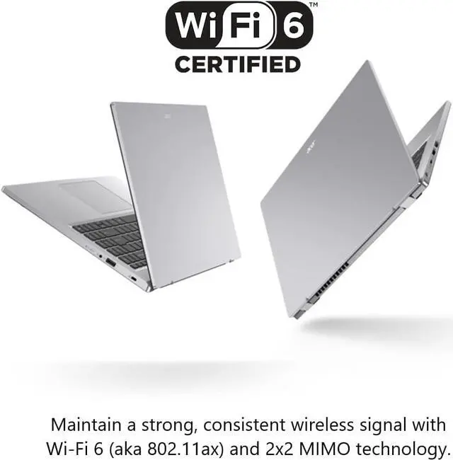 Alt view image 5 of 5 - Acer Aspire 3 15.6" AMD Ryzen 5 7520U 8GB 512GB Radeon Graphics Windows 11 Silver