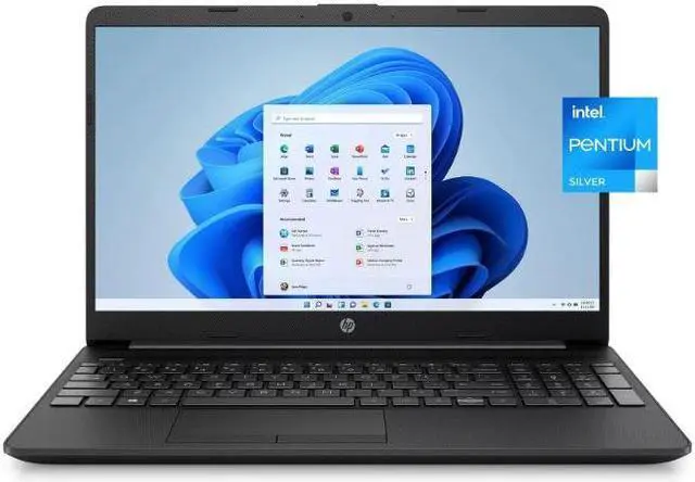 Main image of HP 15" Laptop  N5030 4GB 128GB SSD 10 HR Battery Black Win11 Certified Refurb