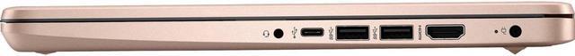 Alt view image 10 of 10 - HP - 14" Laptop - Intel Celeron - 4GB Memory - 64GB eMMC - Rose Gold Notebook 14-dq0054dx