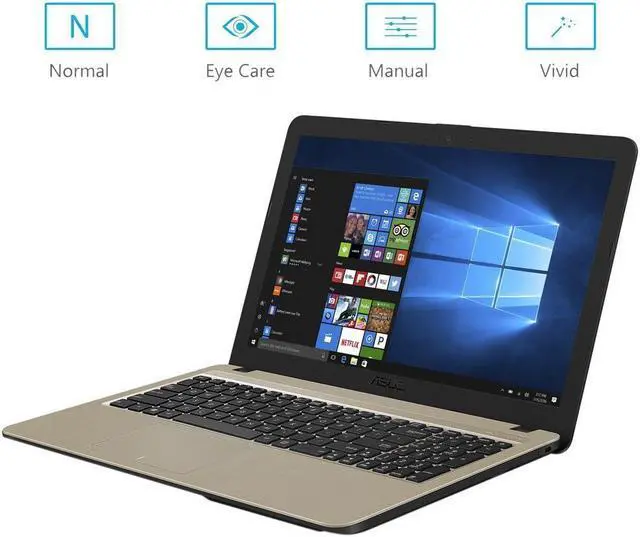 Alt view image 9 of 9 - ASUS Vivo Book X540UA-TB51-CB 15.6 Laptop with Intel® i5-8250U, 1TB SSHD, 8GB RAM & Windows 10 - Chocolate Black & Gold