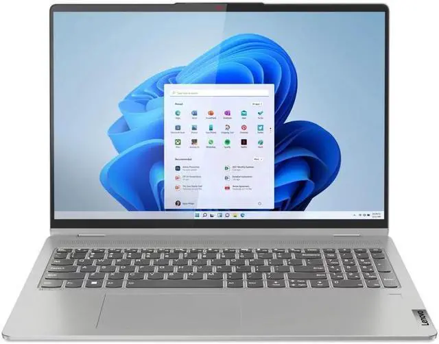 Alt view image 9 of 11 - Lenovo Ideapad Flex 5i 16" WUXGA IPS Touchscreen Laptop, Intel Core i7-1255U, 8GB RAM, 512GB SSD, Windows 11 Home, Cloud Grey, 82R80022US Notebook PC Computer