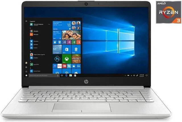 Main image of HP Laptop PC 14" Ryzen 3 1TB HDD 4GB 2.6Ghz Windows 10 Silver Certified Refurbished
