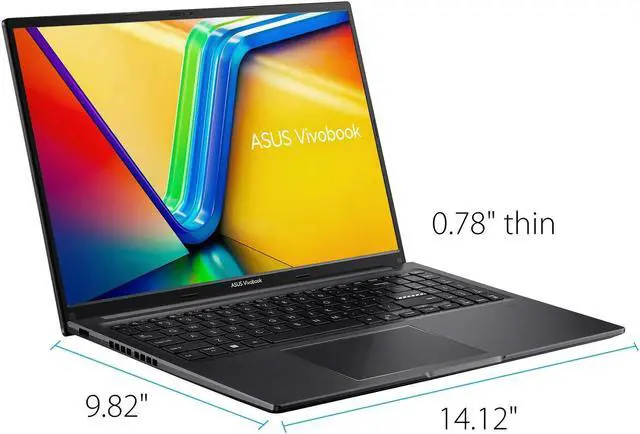 Alt view image 5 of 7 - ASUS Vivobook 16 16" Intel i5-1235U 8GB 512GB UHD Graphics Windows 11 Home Black Certified Refurbished