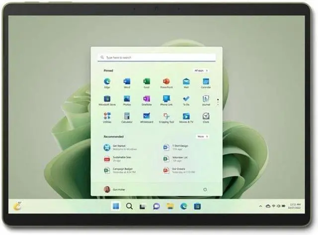 Alt view image 5 of 7 - Microsoft Surface Pro 9 13" Tablet i5 8GB 256GB SSD W11H Forest Very Good