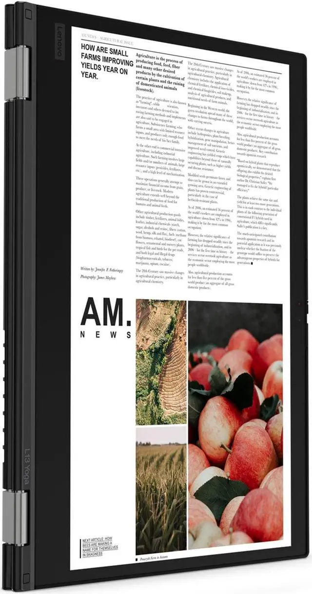 Alt view image 3 of 6 - Lenovo ThinkPad L13 Yoga Gen 2 13.3" Touchscreen i3-1115G4 4GB 512GB Windows 11 Pro Black Certified Refurbished